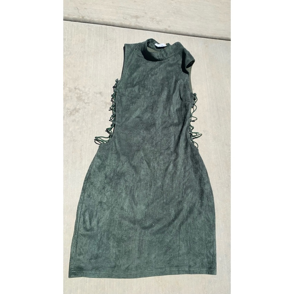 Windsor suede like fabric mini dress